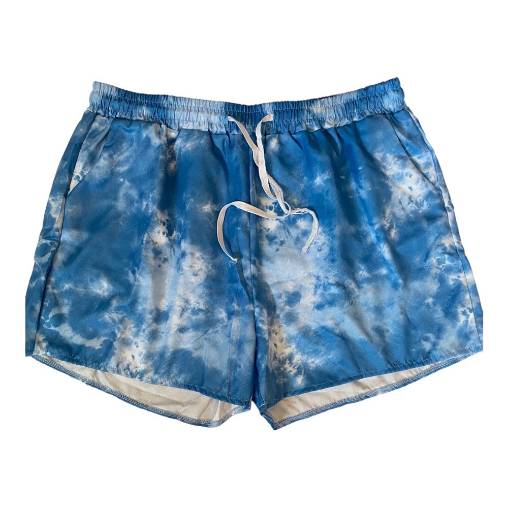 Blue Tye Dye Shorts